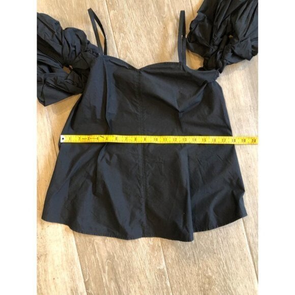 JW ANDERSON WOMEN BLACK OFF THE SHOULDER CAMISOLE TOP Size UK 6/ US XS - Picture 11 of 12